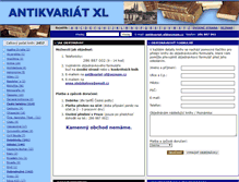 Tablet Screenshot of antikvariat-xl.cz